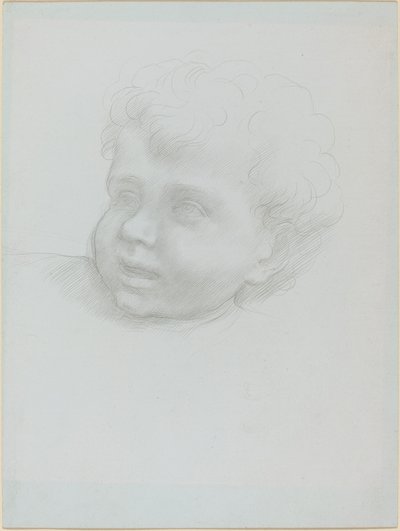 Egy gyermek feje. alkotó: Alphonse Legros