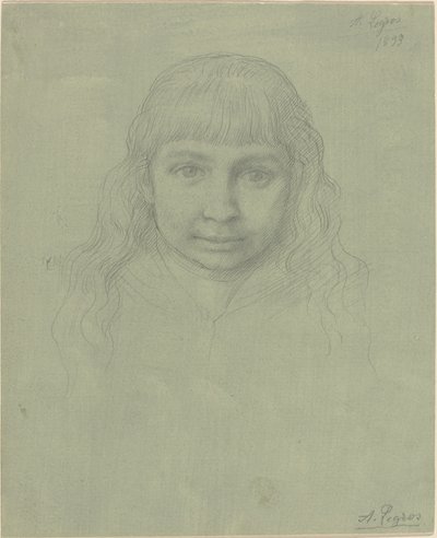 Egy gyermek feje, 1893. alkotó: Alphonse Legros