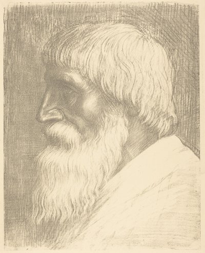 Férfi feje (Tete d’homme) alkotó: Alphonse Legros