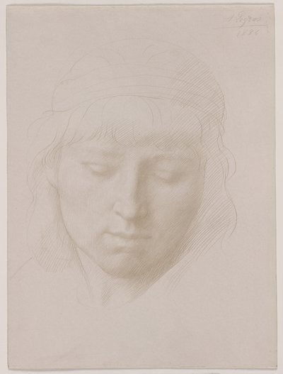 Egy ember feje alkotó: Alphonse Legros