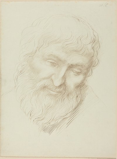 Egy férfi feje alkotó: Alphonse Legros