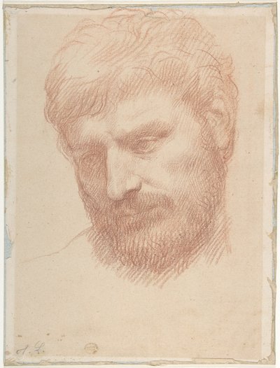 Egy férfi feje alkotó: Alphonse Legros
