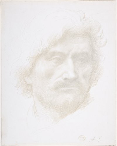Egy férfi feje alkotó: Alphonse Legros