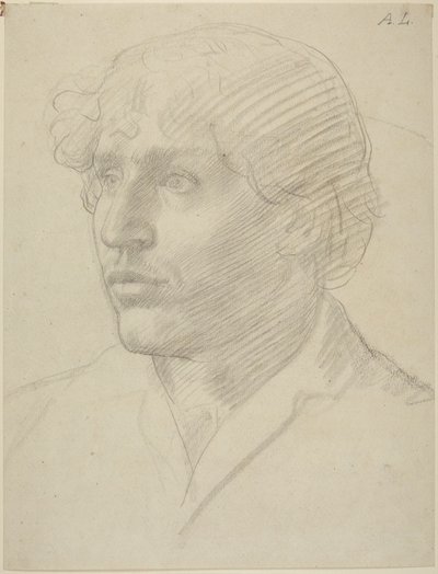 Férfi fejének tanulmánya alkotó: Alphonse Legros