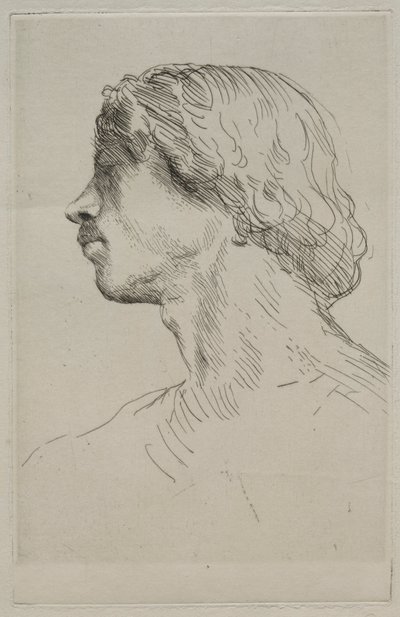 Egy modell vezetője. alkotó: Alphonse Legros