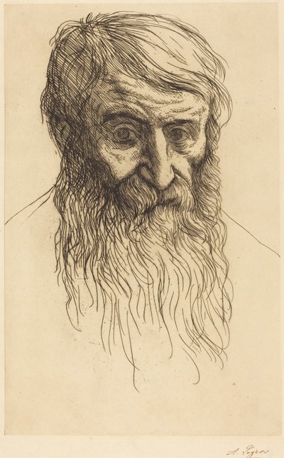 Filozófus feje (Tête de philosophe) alkotó: Alphonse Legros
