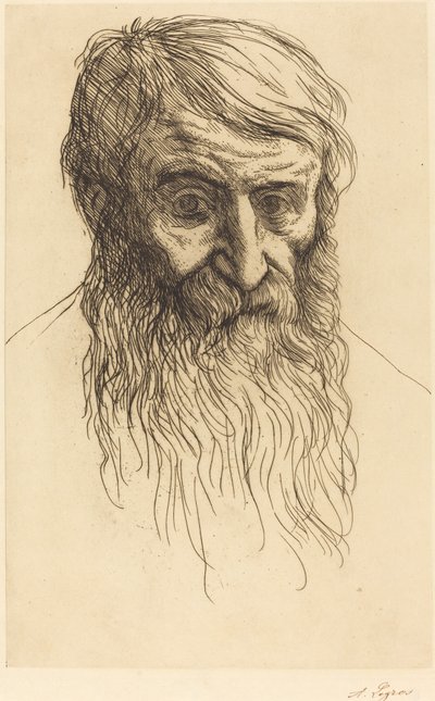 Tete de philosophe filozófus vezetője. alkotó: Alphonse Legros