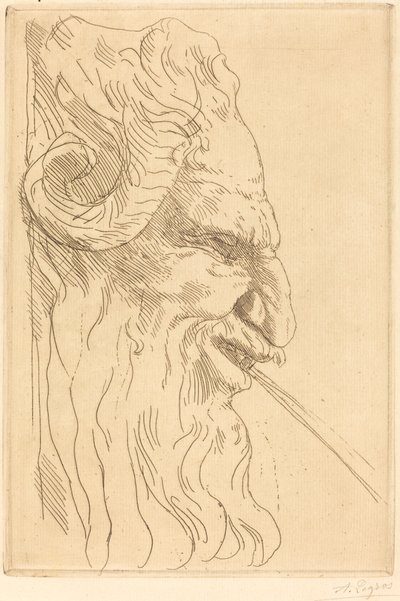 A Satyr Tete de satyre vezetője. alkotó: Alphonse Legros