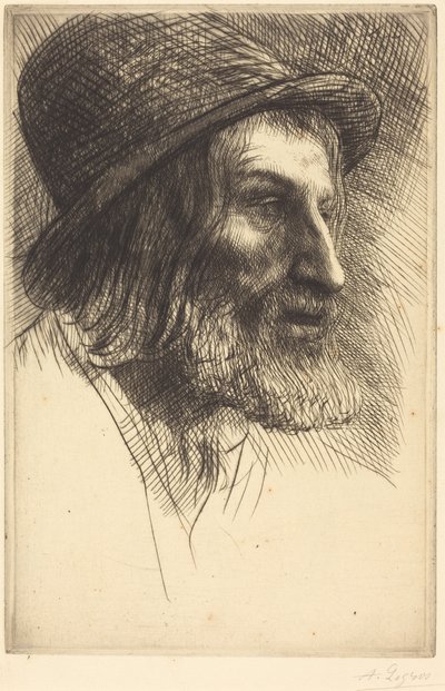 Egy angol munkás feje (A pásztor) alkotó: Alphonse Legros