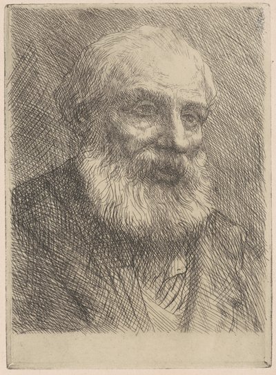 Egy öregember feje alkotó: Alphonse Legros