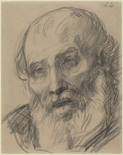 Egy öregember feje alkotó: Alphonse Legros