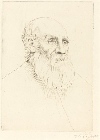 Egy Öreg Etude de tete feje. alkotó: Alphonse Legros