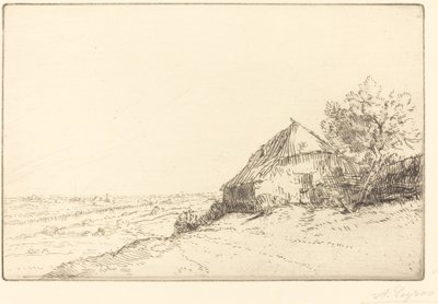 Hovel a domboldalon (Masure sur la colline) alkotó: Alphonse Legros