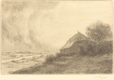 Hovel a domboldalon (Masure sur la colline) alkotó: Alphonse Legros