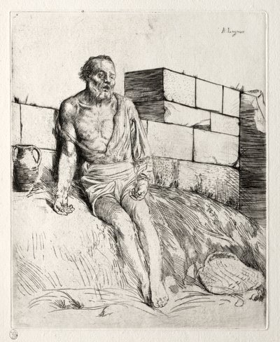 Állás (első tábla) alkotó: Alphonse Legros