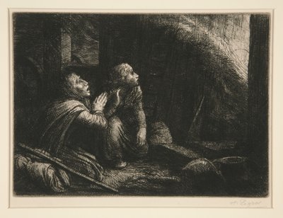 A tűz (The Fire) alkotó: Alphonse Legros