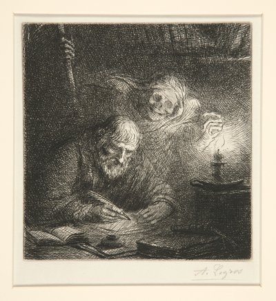 A halál és a filozófus (Death and the Philosopher) alkotó: Alphonse Legros