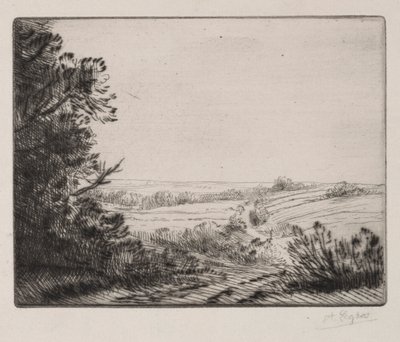 Tájkép. alkotó: Alphonse Legros