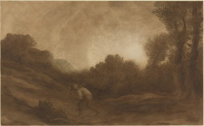 Tájkép, este alkotó: Alphonse Legros
