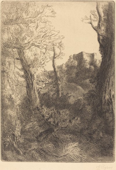 Táj Táj. alkotó: Alphonse Legros