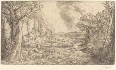 Táj Táj. alkotó: Alphonse Legros