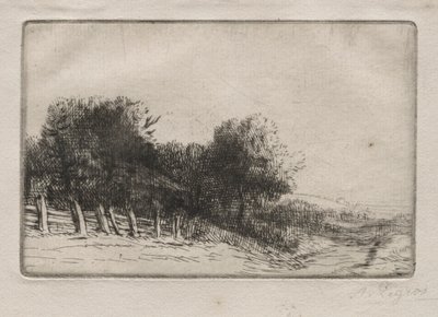 Tájkép A táj. alkotó: Alphonse Legros
