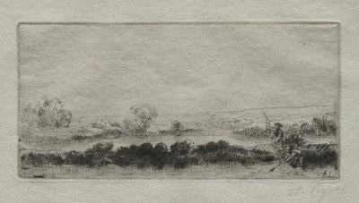 Táj Beat-boggal: A mocsárban. alkotó: Alphonse Legros