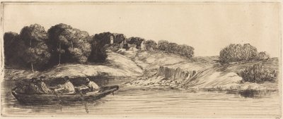 Tájkép csónakkal, 1. tábla alkotó: Alphonse Legros