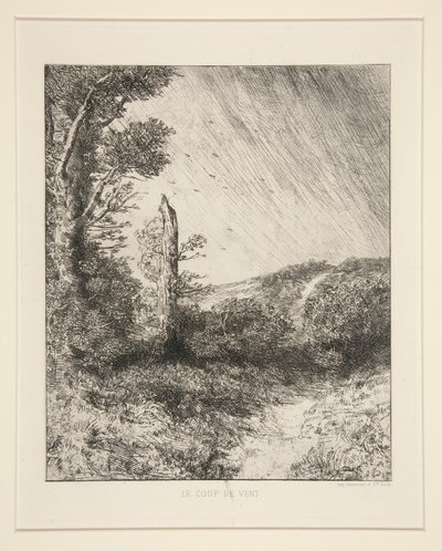 Le Coup de Vent (A széllökés) alkotó: Alphonse Legros
