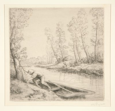 Reggel a folyónál alkotó: Alphonse Legros