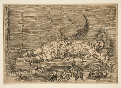 Le Puits et le Pendule, No. 1 (A gödör és az inga, No. 1) alkotó: Alphonse Legros
