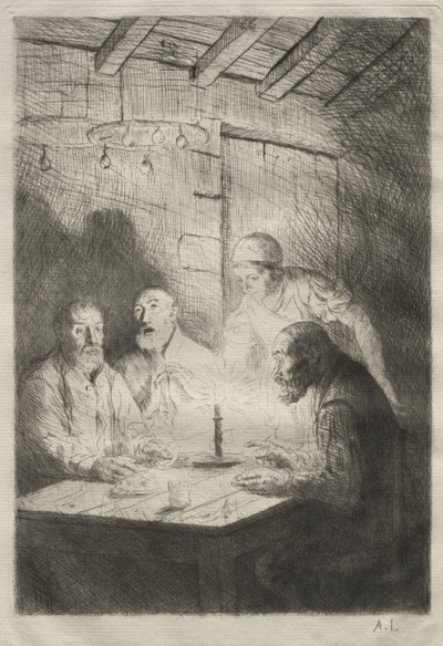 Vacsora a nyomorban alkotó: Alphonse Legros