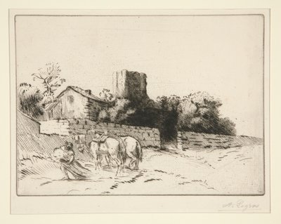 Le mur du presbytere (plébánia fala) alkotó: Alphonse Legros