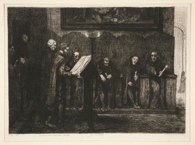 A spanyol énekesek - A kottatartó alkotó: Alphonse Legros