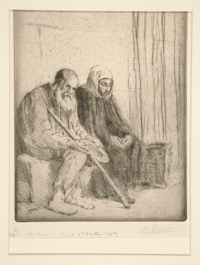 A két koldus (két koldus) alkotó: Alphonse Legros