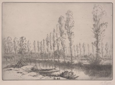 Les Tourbieres: Amiens közelében (rézkarc) alkotó: Alphonse Legros