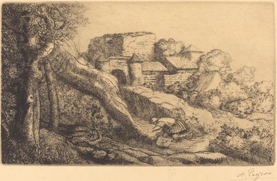 Kis fűégető alkotó: Alphonse Legros