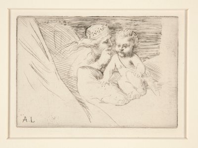 Mab et Cupidon (Mab és Cupido) alkotó: Alphonse Legros