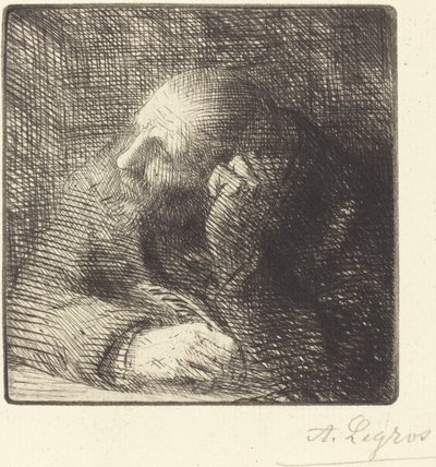 Meditáció A meditáció. alkotó: Alphonse Legros