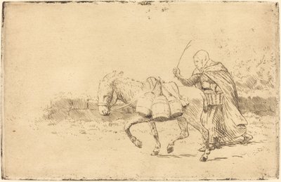 Boulogne-i tejeslány, 1. tányér (Laitiere a Boulogne) alkotó: Alphonse Legros