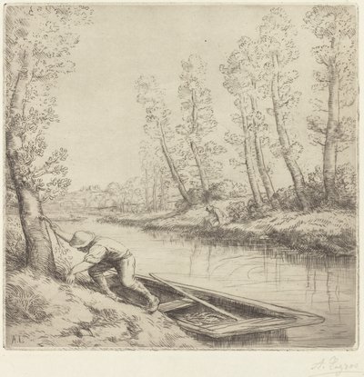 Reggel a folyó mentén alkotó: Alphonse Legros