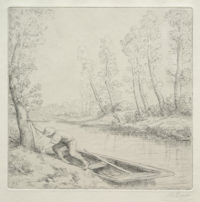 Reggel a folyón alkotó: Alphonse Legros
