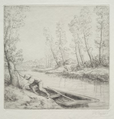 Reggel a folyón Reggel a folyón. alkotó: Alphonse Legros