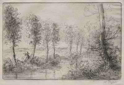 A Malom közelében alkotó: Alphonse Legros