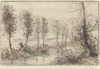 A Pres du moulin malom közelében. alkotó: Alphonse Legros