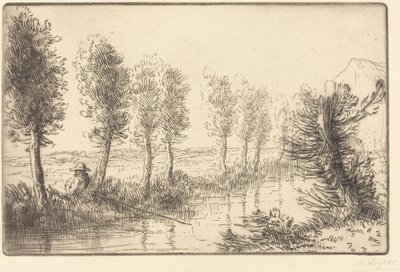 A Pres du moulin malom közelében. alkotó: Alphonse Legros