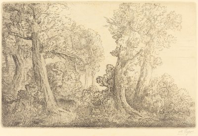 Az erdő közelében, Veronne Pres du bois, Veronne. alkotó: Alphonse Legros