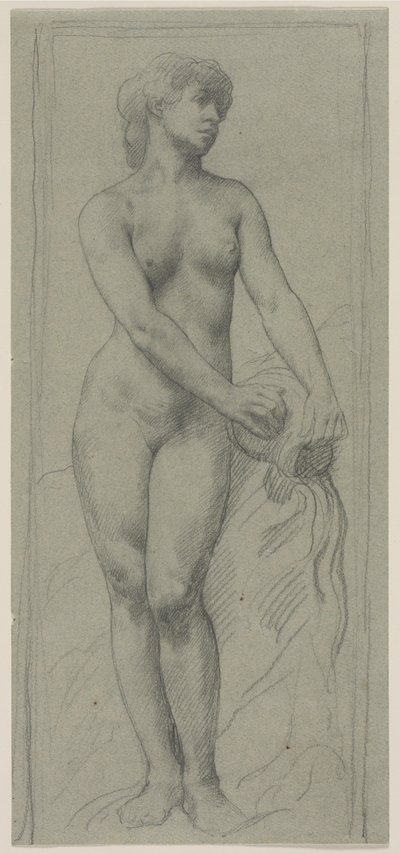 Meztelen Nő. alkotó: Alphonse Legros