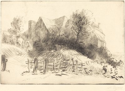 Old Inn Egy régi fogadó. alkotó: Alphonse Legros