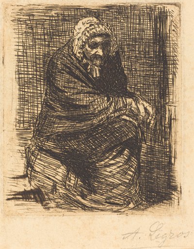 Öreg nő ül Az öregasszony ül. alkotó: Alphonse Legros